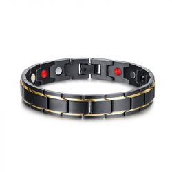 Jeulia Magnetic Men's Bracelet in Titanium Steel（21cm）