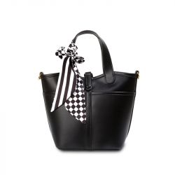 Jeulia Bucket Bag Genuine Leather Handbag with Inner Pouch