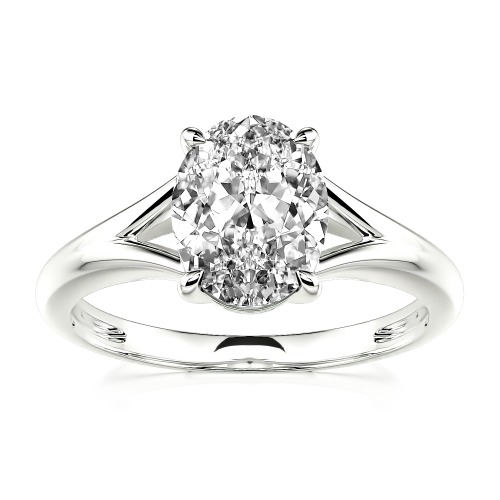 Jeulia Moissanite Oval Cut Solitaire Ring